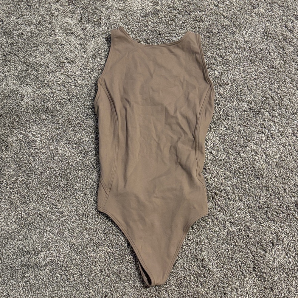 Brown Sleeveless aritzia athletic Bodysuit